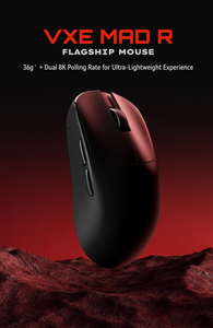 เมาส์เกมมิ่งไร้สาย/มีสาย VXE MAD R โหมดคู่ ความละเอียดสูง DPI PAW3395 เซ็นเซอร์ 5 ปุ่ม ดีไซน์ตามหลักสรีรศาสตร์ ช่องต่อ Type-C มาตรฐาน CE FCC - Product Image 5