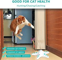 Jouet intelligent pour chat avec rotation programmée, jouets interactifs pour animaux de compagnie avec papillon remplaçable, vente en gros de jouets pour chats