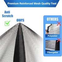 Moustiquaire magnétique auto-fermante en polyester robuste pour portes françaises – Anti-insectes pour chambre et salon