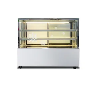 hot sale cake display fridge refrigerator chiller freezer for bakery stands showcase cabinet with defroster