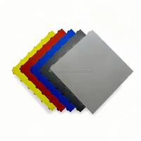 Dalles de sol modulaires en plastique PP emboîtables et amovibles pour garage, idéales pour les ateliers de lavage de voitures