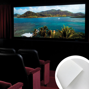 Tissu d'écran de projection acoustiquement transparent en matériau tissé de 0,6 mm pour cinéma maison - Product Image 1