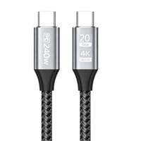 Cable USB 3.2 Tipo C a Tipo C, 240W PD, Carga Rápida, 20Gbps, 4K 60Hz, Cable de Datos con Funciones Completas