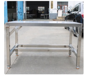 Table de préparation de cuisine en acier inoxydable antirouille à <span class=keywords><strong>prix</strong></span> d'usine, table de travail robuste avec support diagonal pour <span class=keywords><strong>restaurant</strong></span> et barbecue - Product Image 6