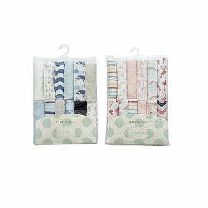 Offre Spéciale 12-Pack Doux Carré Salive Sueur Serviettes Aléatoirement Assorti En Forme De Fleur Coton Serviette De Bain Bébé Garçons Filles Bébé Soins De Voiture - Product Image 1