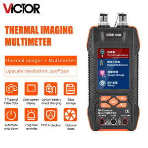 กล้องถ่ายภาพความร้อนและมัลติมิเตอร์แบบดิจิตอล 2-in-1 รุ่น 322B, 60000 ค่า, ความละเอียด IR 240×240, หน้าจอสีพร้อมที่เก็บภาพ - Product Image 1