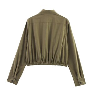 ZADE2025 <span class=keywords><strong>camicia</strong></span> da donna con colletto mandarino ricamato a mano in tessuto stile europeo e americano - Product Image 2