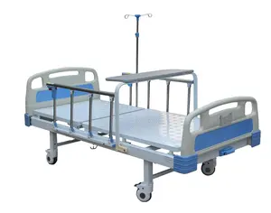 YKB004 simple one cranks manual medical bed in hospital bed with dining table