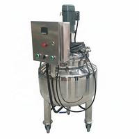 Homogeneizador Automático de Acero Inoxidable 304/316, Mezclador de Doble Camisa de 1000L, Bomba Agitadora, Control PLC, Alta Precisión, Químico