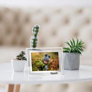 Cadre photo/rectangle décoratif en verre cristal argenté fait main, personnalisable, 3.5*5 4*6 5*7, vente en gros DIY - Product Image 2