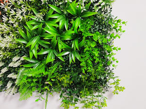 Paneles de valla de cobertura de césped <span class=keywords><strong>artificial</strong></span> alto para exteriores espiral de plástico boj hojas de pino flores pared verde para ocasión de boda - Product Image 6