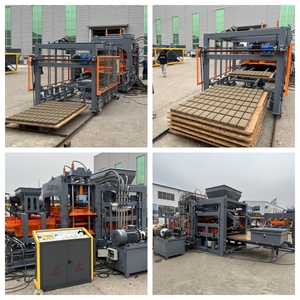 10000台/天QT12-15自动混凝土联锁砖块机，带发动机和泵西门子电机液压 - Product Image 3