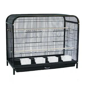 Jaula Apilable para Pájaros de Hierro y Plástico para Loros y Canarios, Ecológica, Extra Grande, Envío Gratuito, Económica, con Bandeja de Plástico - Product Image 1