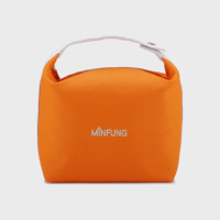 MINFUNG Trousse de Maquillage Grande Capacité Personnalisable avec Logo, Sac de Toilette Portable en Toile pour Femme avec Poignée, Organisateur de Beauté Durable
