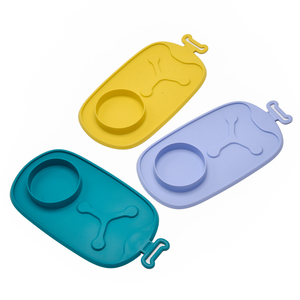 Assiette en silicone anti-chute pour enfants avec set de table, qualité alimentaire sans BPA, pour repas des tout-petits, vente en gros - Product Image 3