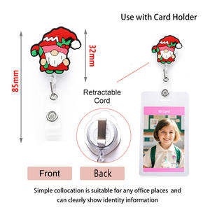 Porte-bobine de série de Noël rétractable en PVC mignon en gros accessoire d'infirmière - Product Image 3