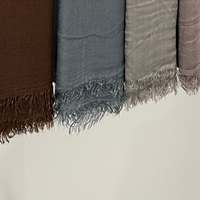 Châle Bandana Foulard Hijab Été Luxueux Léger en Rayonne Viscose Modal Sergé Coton Tissé Ethnique Crêpe Modal Cheila