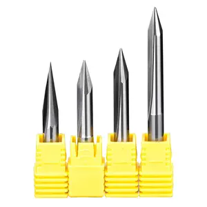 6mm Shank 2 flutes straight groove engraving bit CNC engraving tools woodworking 3D carving blade deep with long cutter