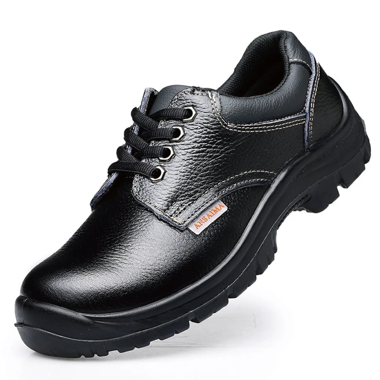 Wholesale Men Work Wear-resistant Smash-resistant Anti-slip Safety Shoes With Steel Toe