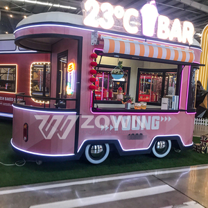 Milk Tea Coffee Foodtruck Mobile Bar Pizza Taco Crepe Bubble Boba Fast Food Truck Trailer Street Food Cart - Product Image 3