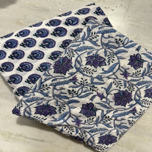 Tela de Algodón Indio Ligera, Ecológica, de Color Rosa Claro, con Estampado Floral, para Vestidos de Niñas y Niños, por Yarda, Origen Indio - Product Image 3