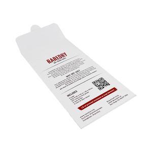 Conception de logo de haute qualité, enveloppe en papier 8*5cm, emballage personnalisé, enveloppe en papier blanc imprimée - Product Image 6