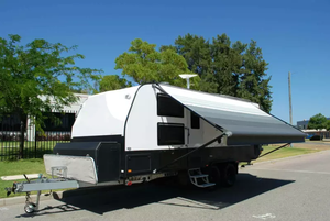 <span class=keywords><strong>Caravane</strong></span> familiale compacte en aluminium pour le camping et les aventures tout-terrain <span class=keywords><strong>avec</strong></span> lit superposé - Product Image 2