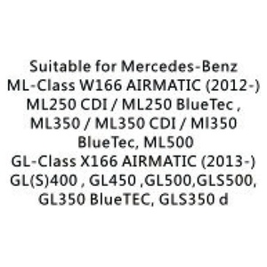 Amortisseur pneumatique arrière gauche/droit sans ADS adapté aux Mercedes Benz ML-Class 2012- W166 GL-Class 2013- X166 - Product Image 4