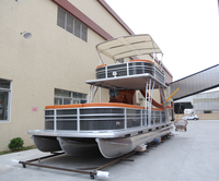 Kunden spezifische Ponton boote Preise Familie Ponton boot 30 Personen Ponton boote schwimmender Ponton zu verkaufen