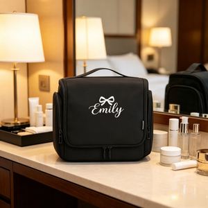 <b>Hanging</b> Toiletry <b>Bag</b> for Men Women, Large Travel Toiletry Organizer <b>Bag</b> with Waterproof Pocket,Custom Logo - Product Image 3