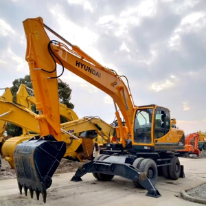 Excavadora de Ruedas Usada, Duradera y Potente, a Bajo Precio, Hyundai 210W-9 de 21 Toneladas, Modelo 2019, Motor, Caja de Cambios y Bomba de Alto Rendimiento, Poco Uso - Product Image 1