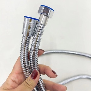 Tuyau de douche flexible en alliage de zinc de 2 mètres, diamètre intérieur fileté de 1/2 pouce, design minimaliste - Product Image 2