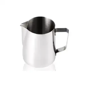 Customized Color Stainless Steel 600Ml 1000Ml 350Ml Coffee Jug With Handle Jug Frothing Coffee Milk Pitcher