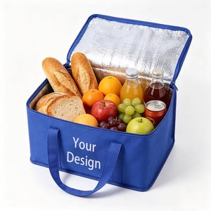 Bolsa Térmica Aislante al por Mayor de Tela No Tejida Gruesa, Reutilizable, para Almuerzo, Comida, Picnic al Aire Libre y Entrega de Comestibles - Product Image 2