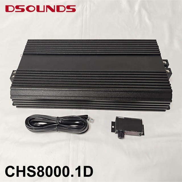 Upgraded Panel 8000Wrms Brazilian Style Car Amplifier With Digital Display Remote Control Digital Monoblock Car Amplifier