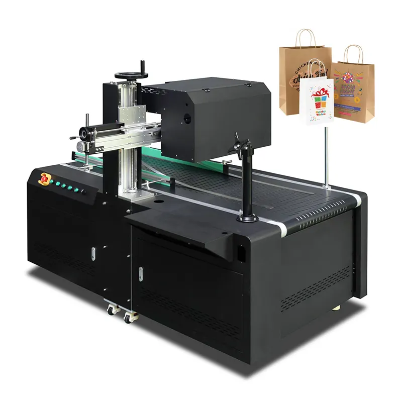 autofeed flexo single-pass printer machine for printing on paper stand up bags packing carton handbags non woven books sign