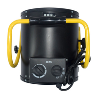 Vente en gros entrepôt flamme mini ventilateur électrique de chauffage industriel à air chaud pour pièce chaude