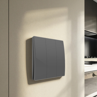 Taurus série S114GY gris 4 voies cinétique sans batterie RF433 interrupteur sans fil étanche interrupteur cinétique appareils domestiques intelligents