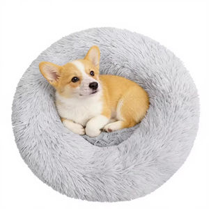 Cama Redonda de Felpa Larga para Perros y Gatos, Cojín Suave para Mascotas, Cama para Mascotas para Invierno, Venta al por Mayor - Product Image 4