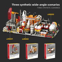 JJ9221 Serie Industria Química, Bloques de Construcción Educativos de Plástico ABS, Modelo Arquitectónico, Rompecabezas de Escena Urbana
