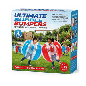 2 Piezas de Pelotas Inflables Zorb de 36 Pulgadas, Azules y Rojas, Anticolisión, para Niños, Juegos en Equipo al Aire Libre, para Niños de <span class=keywords><strong>3</strong></span> Años en Adelante - Product Image 5
