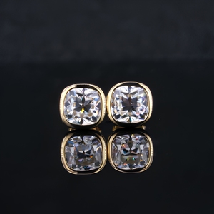 Pendientes Clásicos con Diamantes de Corte Brillante, Oro Blanco para Mujer, Certificados por GIA, Color D, Diamantes Naturales, para Uso Diario - Product Image 2