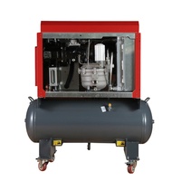 Compresseur d'air à vis monophasé 10hp Monophasé Portable 50hz 60hz Compresseur d'air à vis 3.7kw 5hp avec réservoir d'air