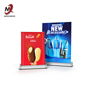 Bán Buôn A3 A4 Nhôm Mini Biểu Ngữ Đứng Xách Tay Máy Tính Để Bàn Cuộn Có Thể Thu Vào Cho Chương Trình Khuyến Mãi Sự Kiện Đầy Màu Sắc Mini Bàn Biểu Ngữ - Product Image 1