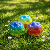 Ballon de décompression en PU perforé imprimé camouflage dégradé pour enfants unisexe