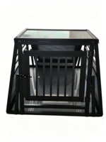 Cage à chien portable en aluminium, vente en gros d'usine, caisse de transport de haute qualité, boîte de transport pour chien, respirante et durable