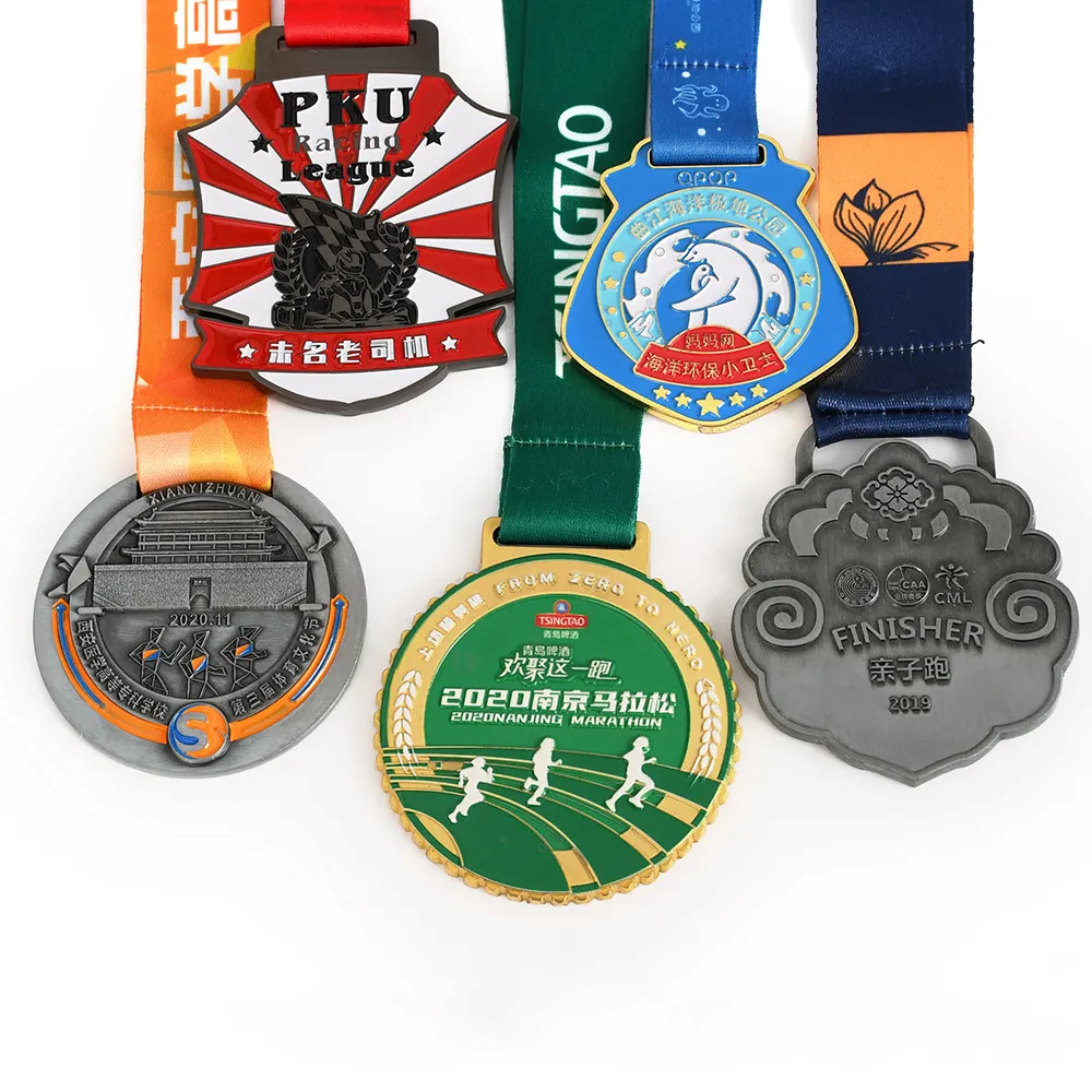 Jimnastik madalyası 3D spor koşu altın Metal madalya hatıra futbol madalyonlar