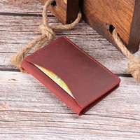 Usine Design Personnalisé Crazy Horse Cuir Passeport Documents Paquet Titulaire De La Carte En Cuir Véritable Voyage Titulaire De La Carte Cas