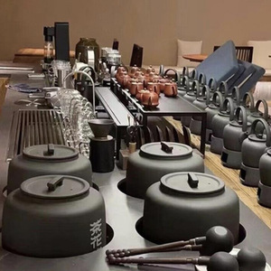 Théière en céramique de style chinois avec couvercle, ensemble pour cuisinière électrique, pour la préparation du thé dans une maison de thé - Product Image 3