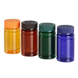 100ml PET Plastic Pill Medical Capsules Container Tablet Food Supplement Bottles Vitamin Packaging